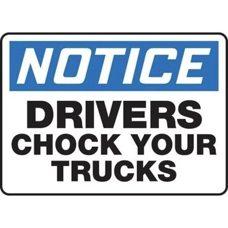 Accuform OSHA NOTICE SAFETY SIGN DRIVERS MTKC844VA MTKC844VA